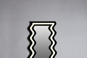 (Large) Vibrant acrylic geometric statement mirror